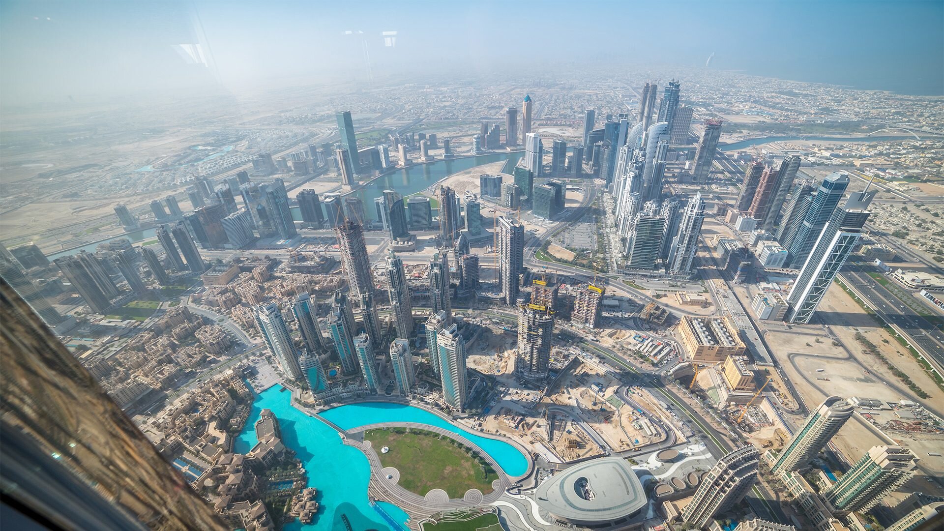 Panorama Dubaju, Zjednoczone Emiraty Arabskie, widok z wieżowca