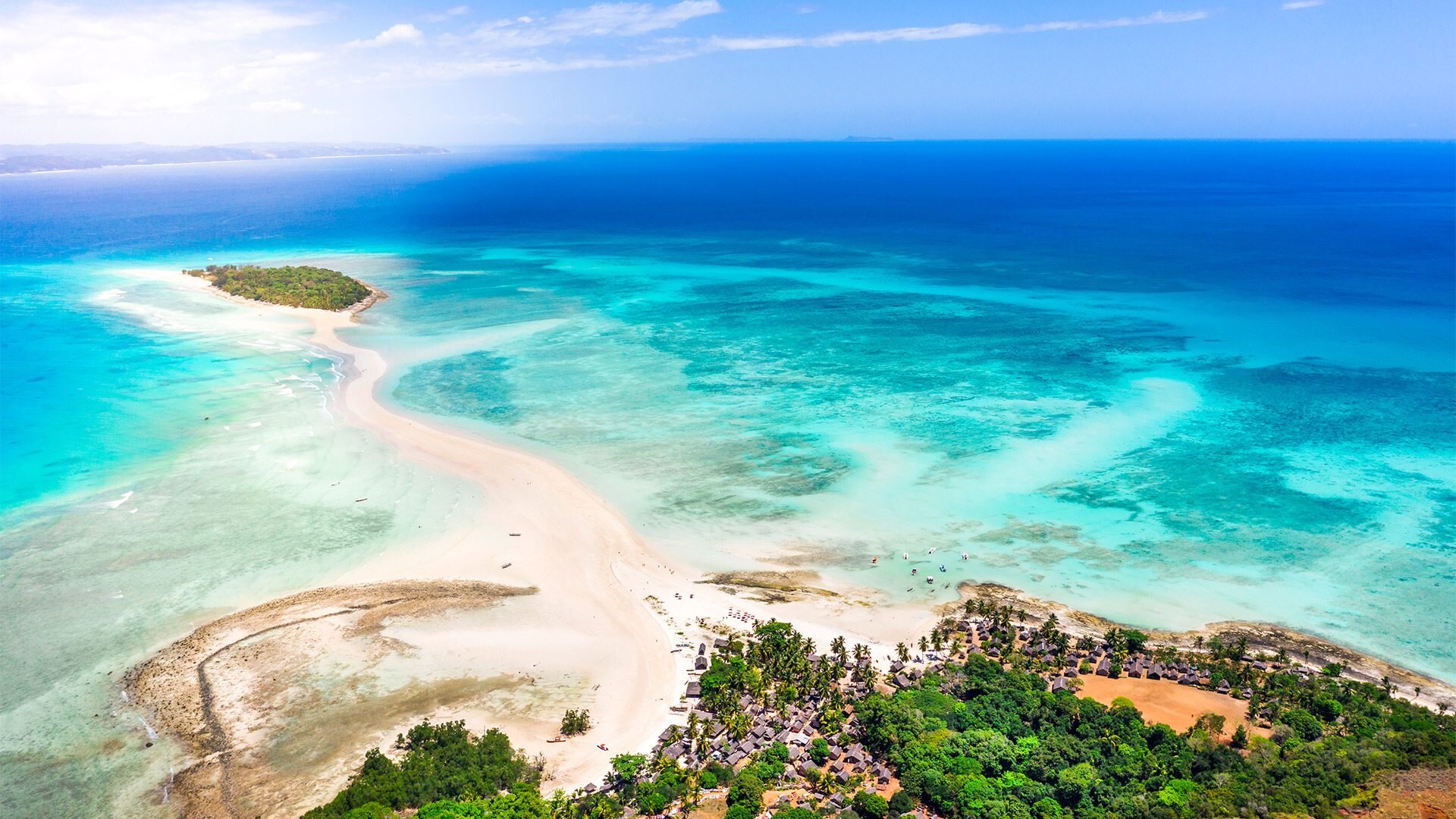 Widok z lotu ptaka Nosy Iranja, Madagaskar