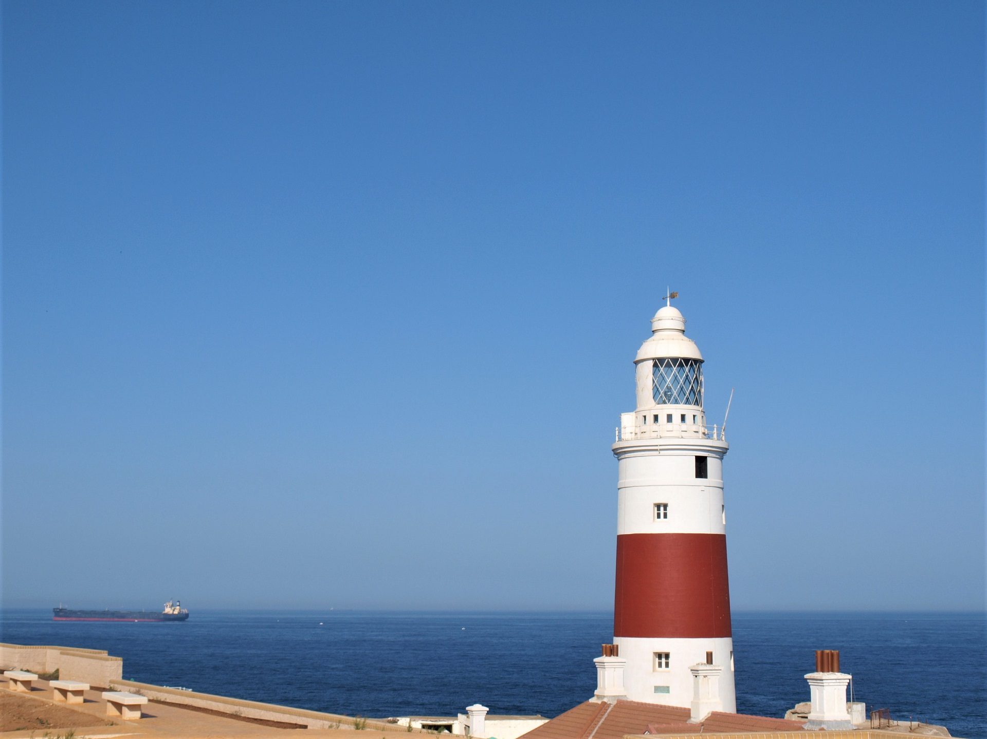 Latarnia, Europa Point, Gibraltar, co zobaczyć, co zwiedzić, ważne miejsca, magoty, cieśnina gibraltarska