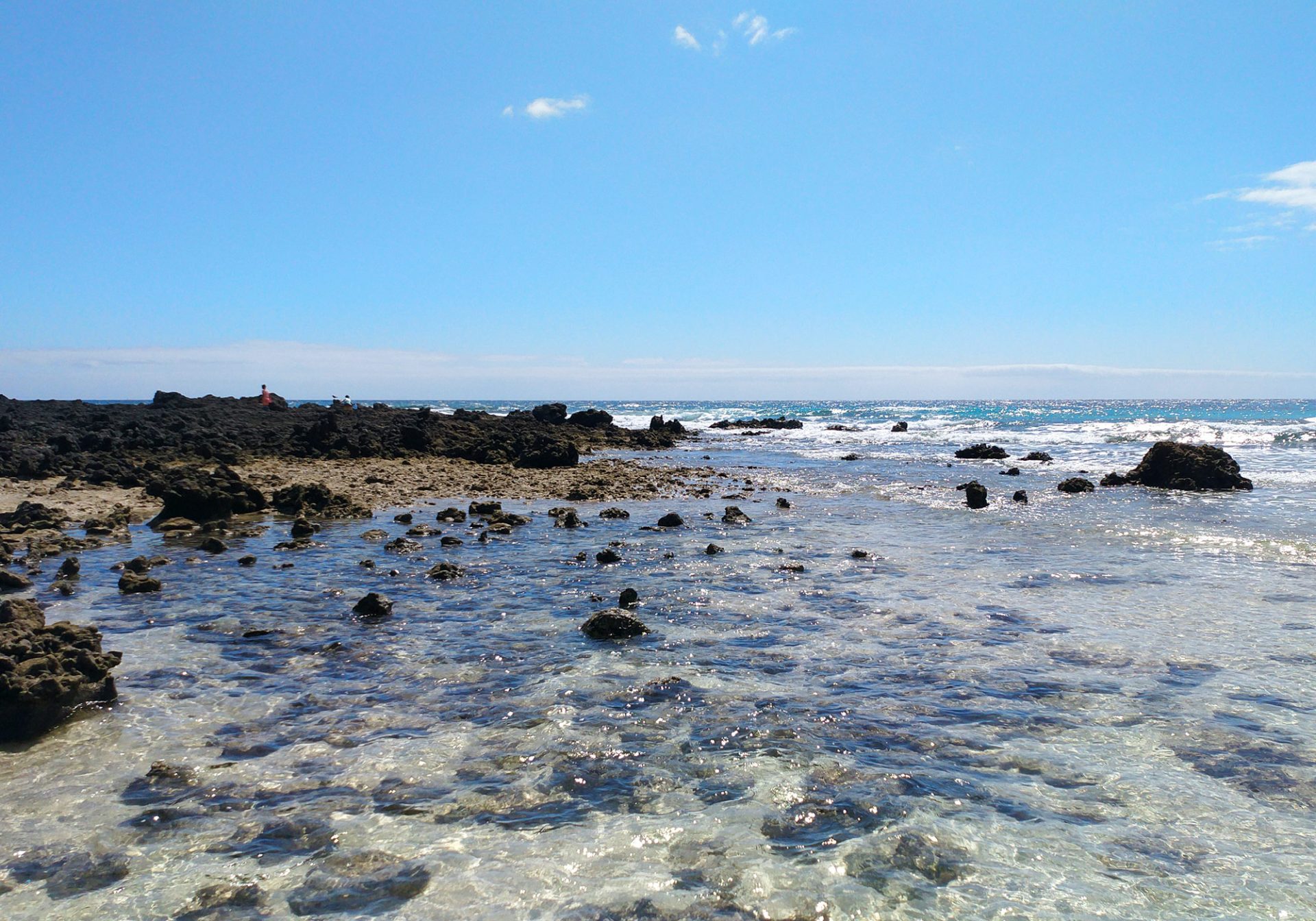 plaża, linia brzegowa, Fuerteventura, Wyspy Kanaryjskie