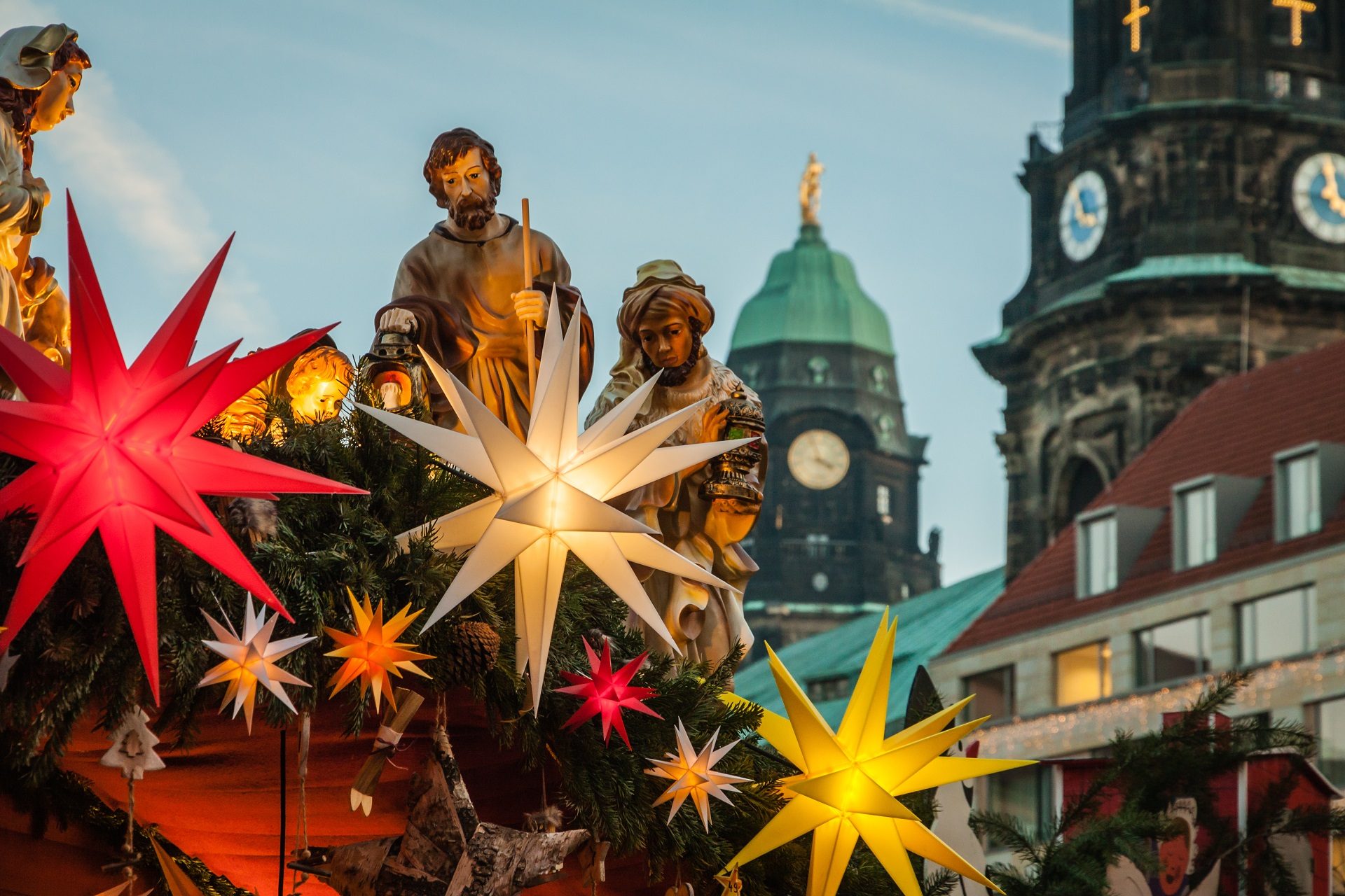 świąteczna szopka w Dreźnie