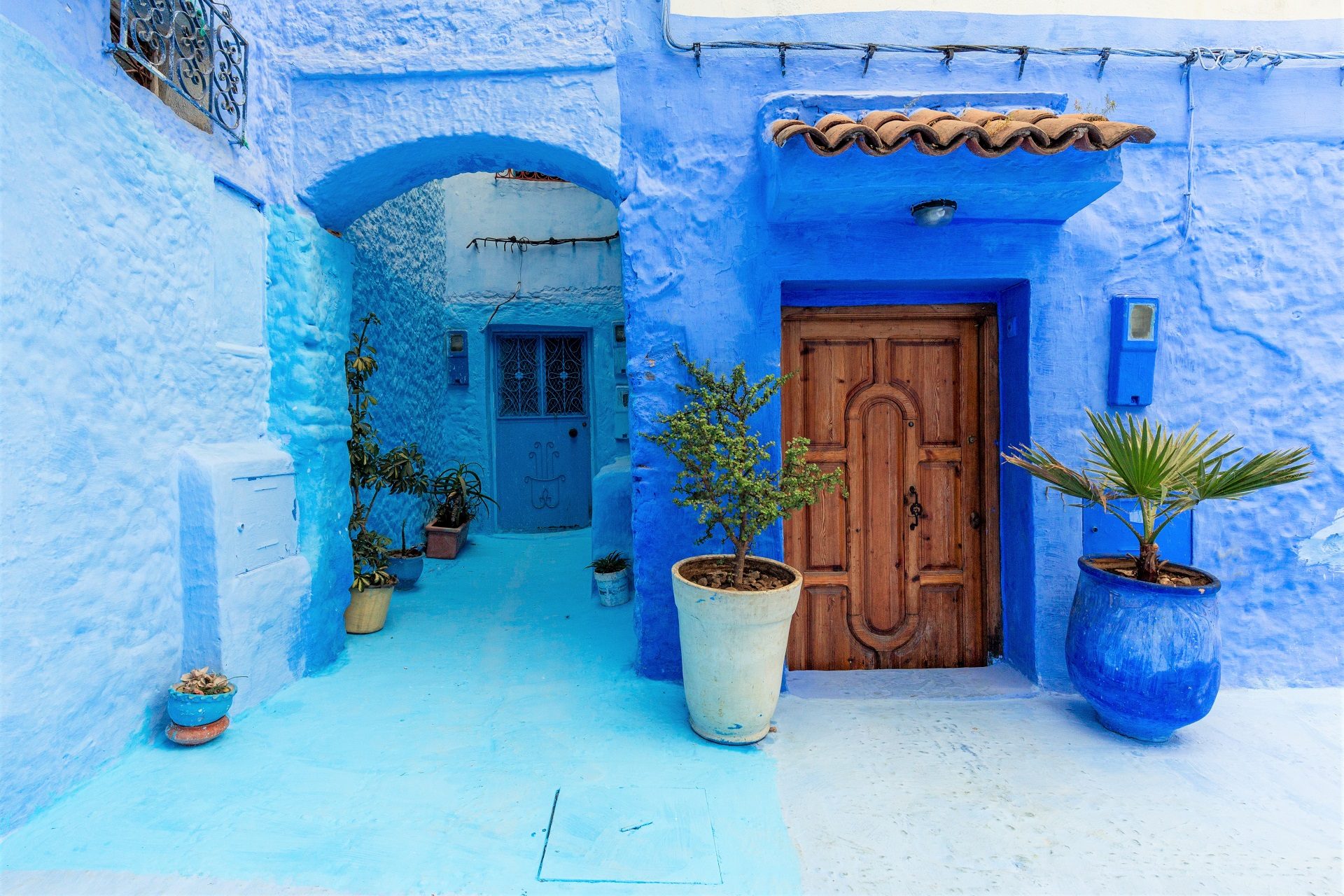 piękna niebieska medyna w Szafszawan Maroko