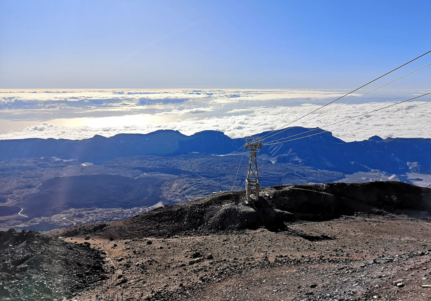 Widoki ze szczytu Teide