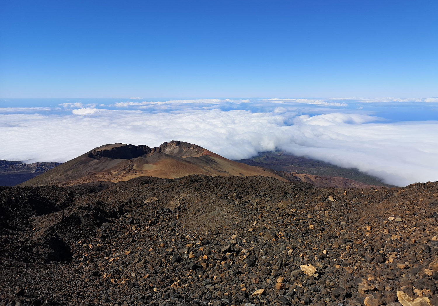 Widoki ze szczytu Teide