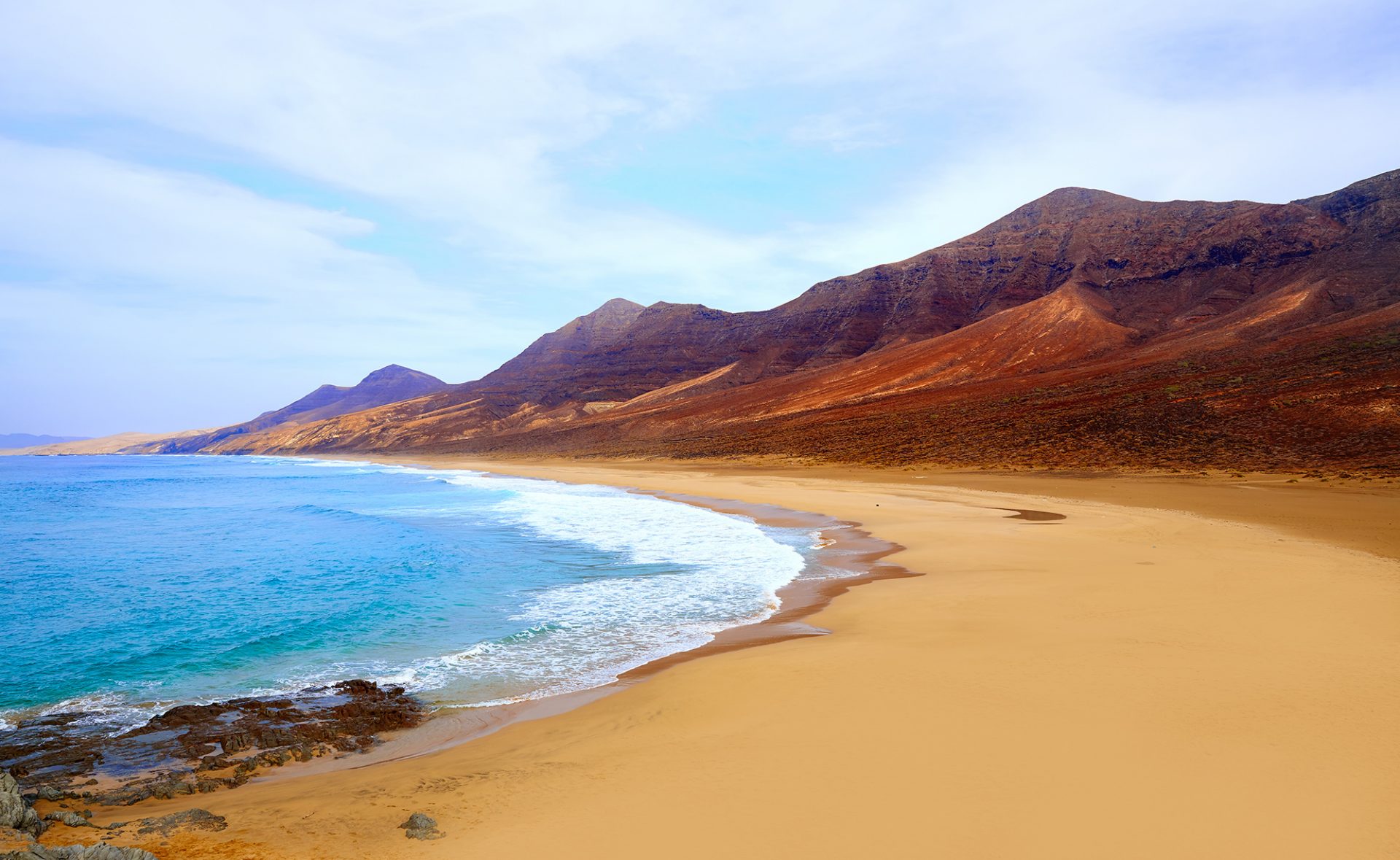 Plaża Cofete, Fuerteventura, Wyspy Kanaryjskie, Hiszpania