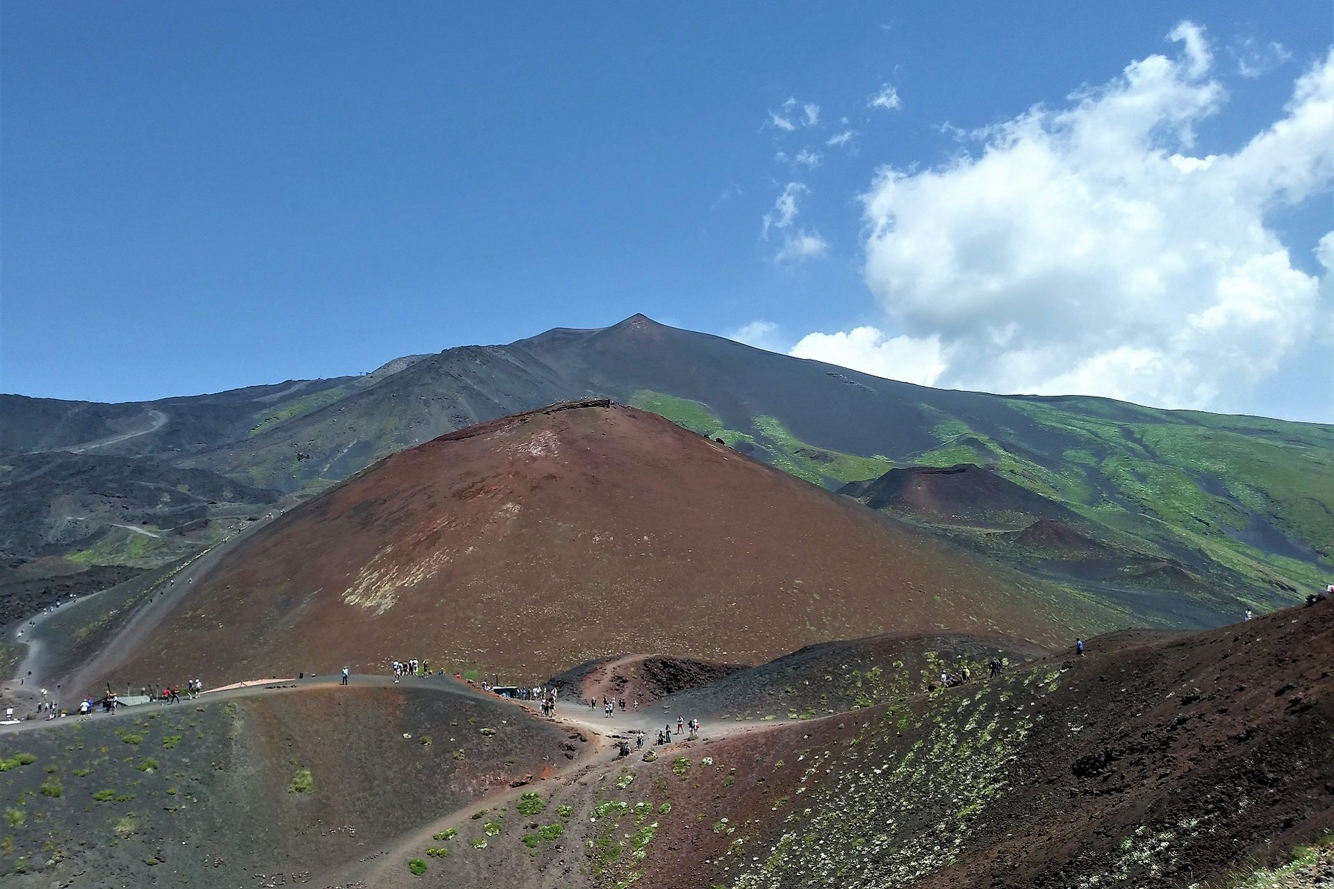 wulkaniczny krajobraz sycylijskiego wulkanu Etna
