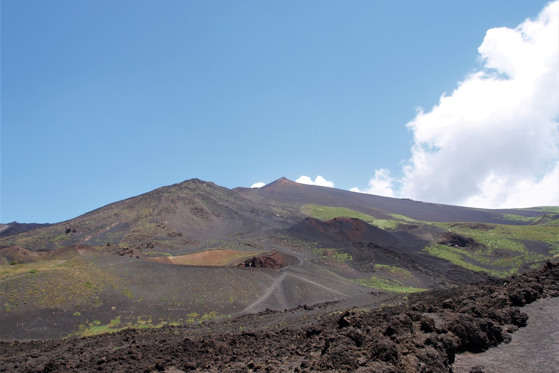 Wspaniały wulkan Etna na Sycylii we Włoszech