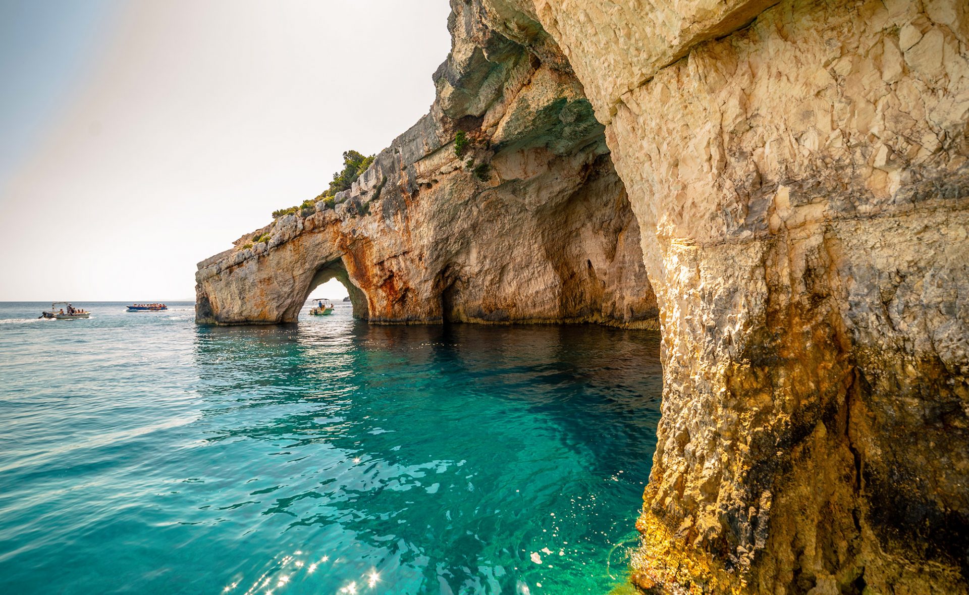 Błękitne na Groty Zakynthos Błękitne Groty Zakynthos