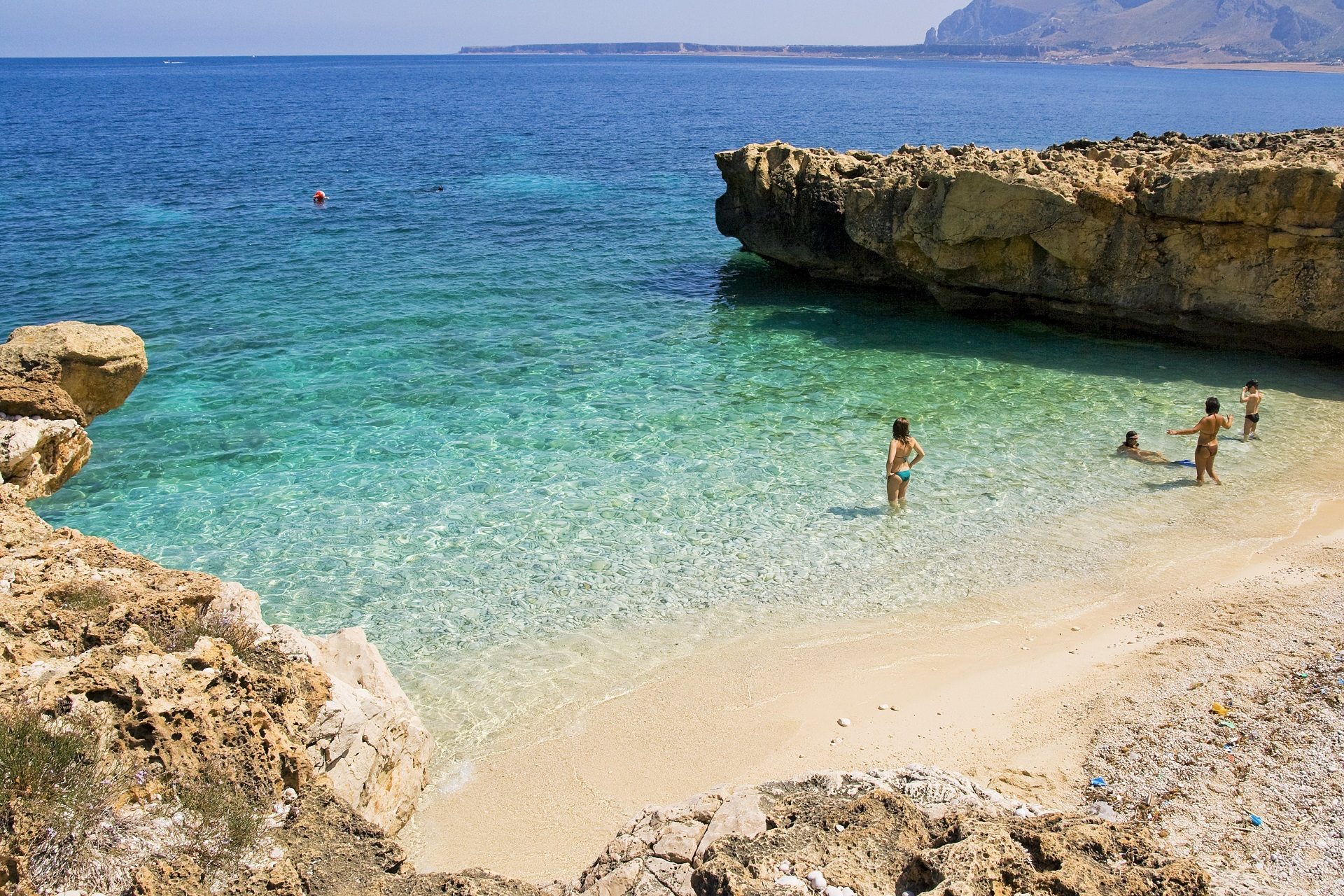 Piaszczysta plaża San Vito lo Capo na Sycylii