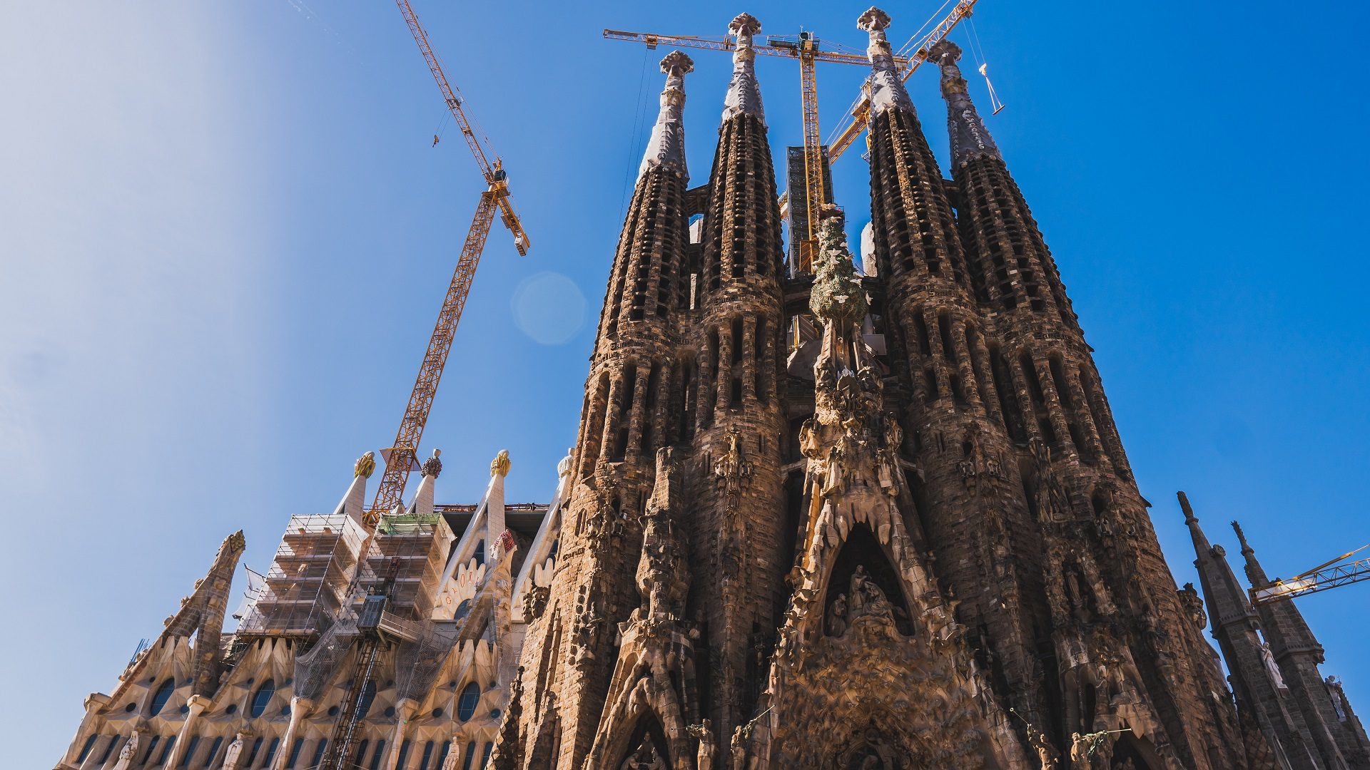 Słynna katedra Sagrada Familia w Barcelonie w Hiszpanii