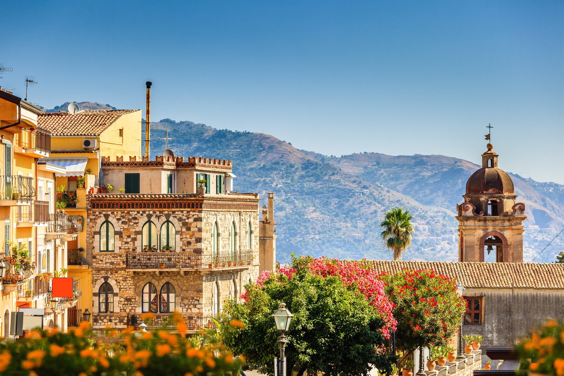 Magiczne miasteczko Taormina na Sycylii