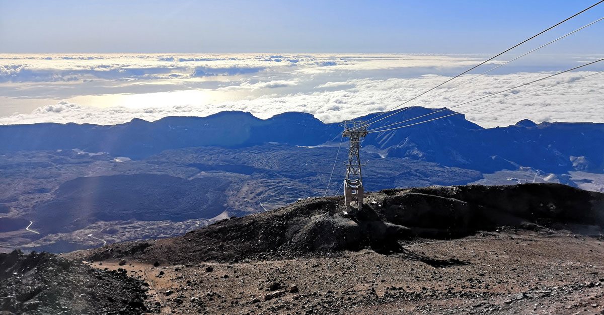 Krajobraz Parku Narodowego Teide na Teneryfie