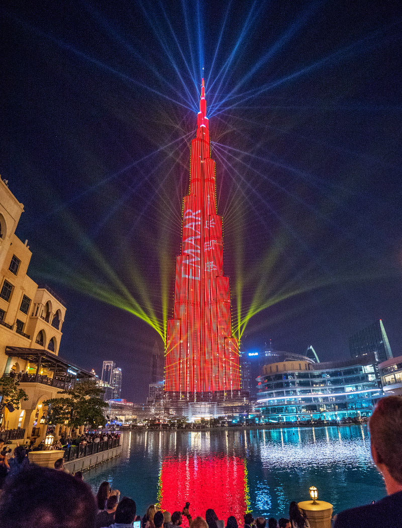 Widoki z Burj Khalifa, Zjednoczone Emiraty Arabskie