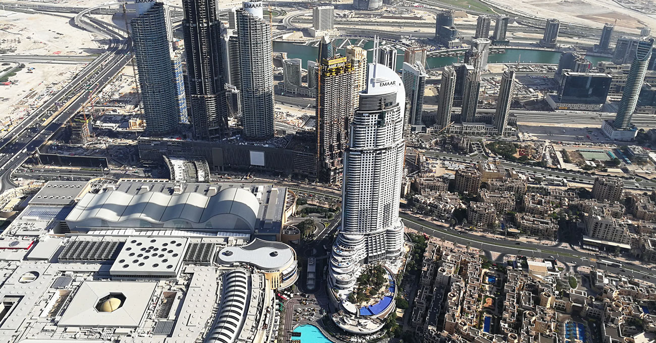 Widoki z Burj Khalifa, Zjednoczone Emiraty Arabskie