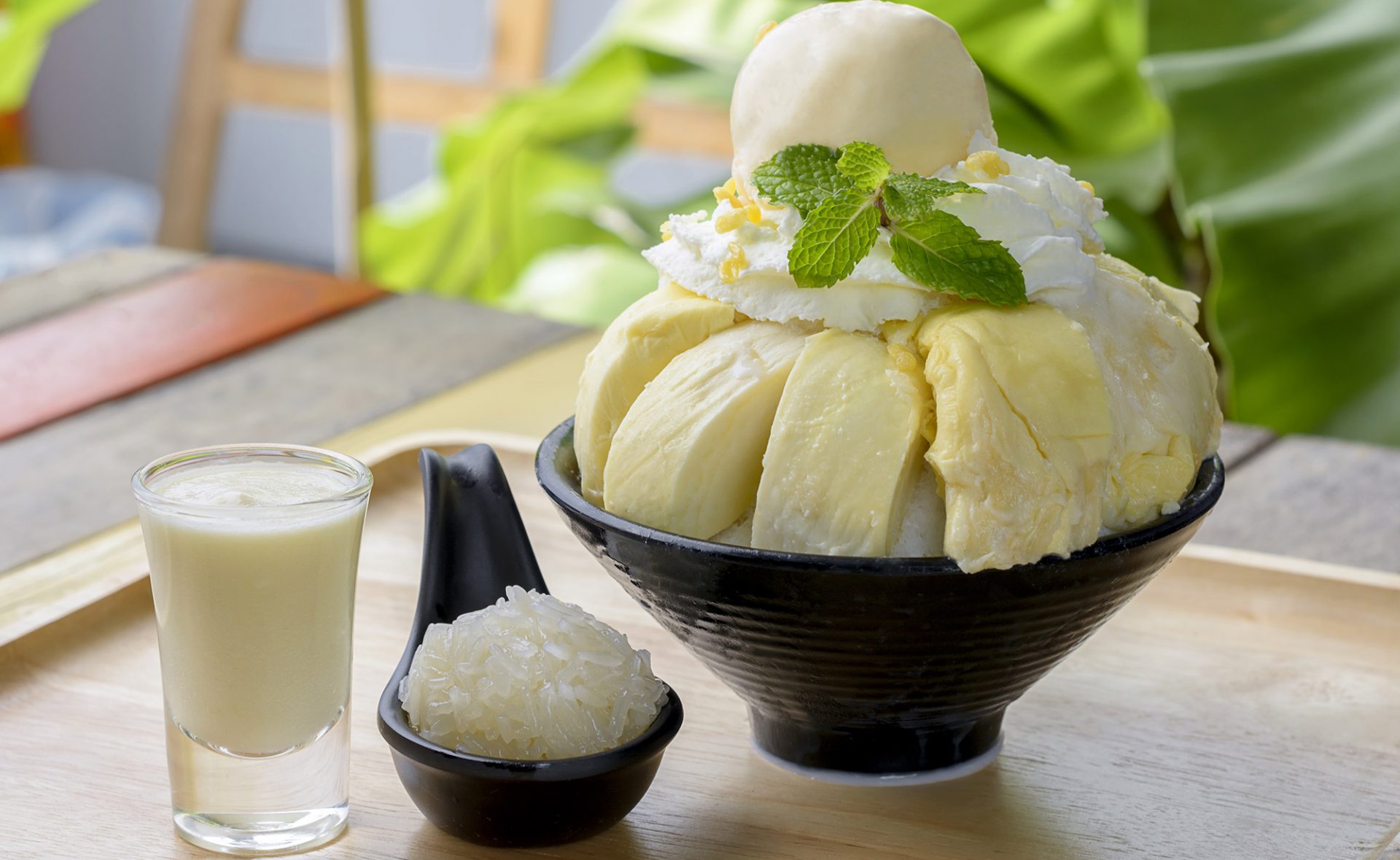 deser lodowy z durianem