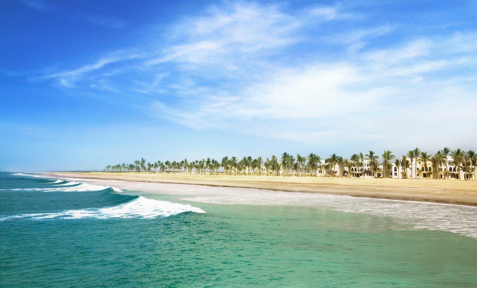 Plaża w Omanie w regionie Salalah przy hotelu Rotana